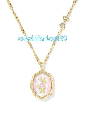 Kendra Scott x LoveShackFancy Daphne Gold Locket Necklace